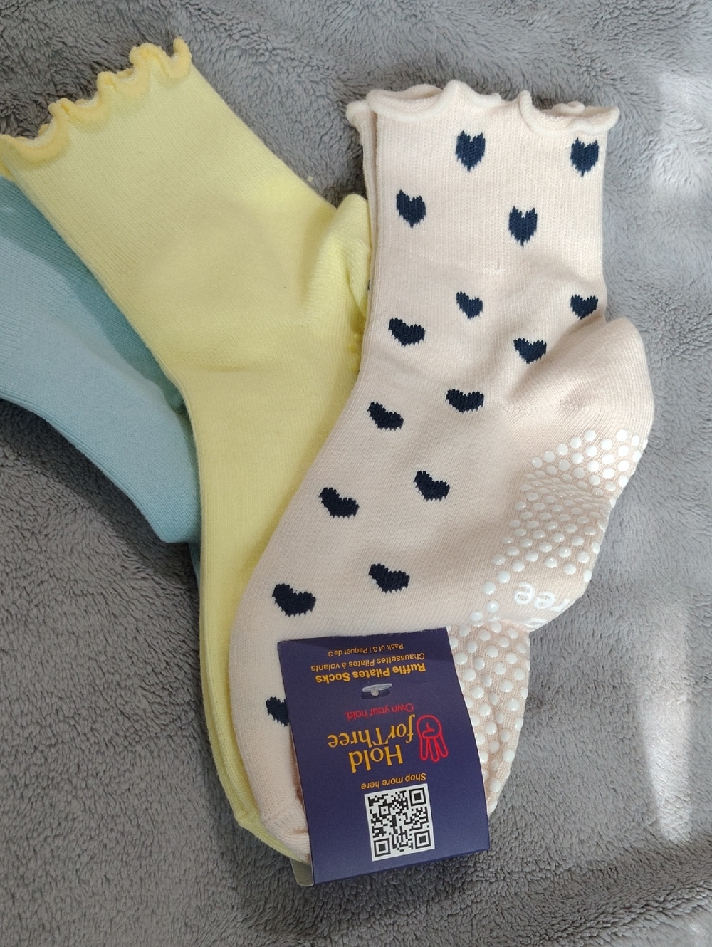 Women's Non-Slip Heart Pilates Socks -